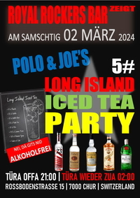 5# Long Island Iced Tea Night - Royal Rockers Bar - 02.03.2024