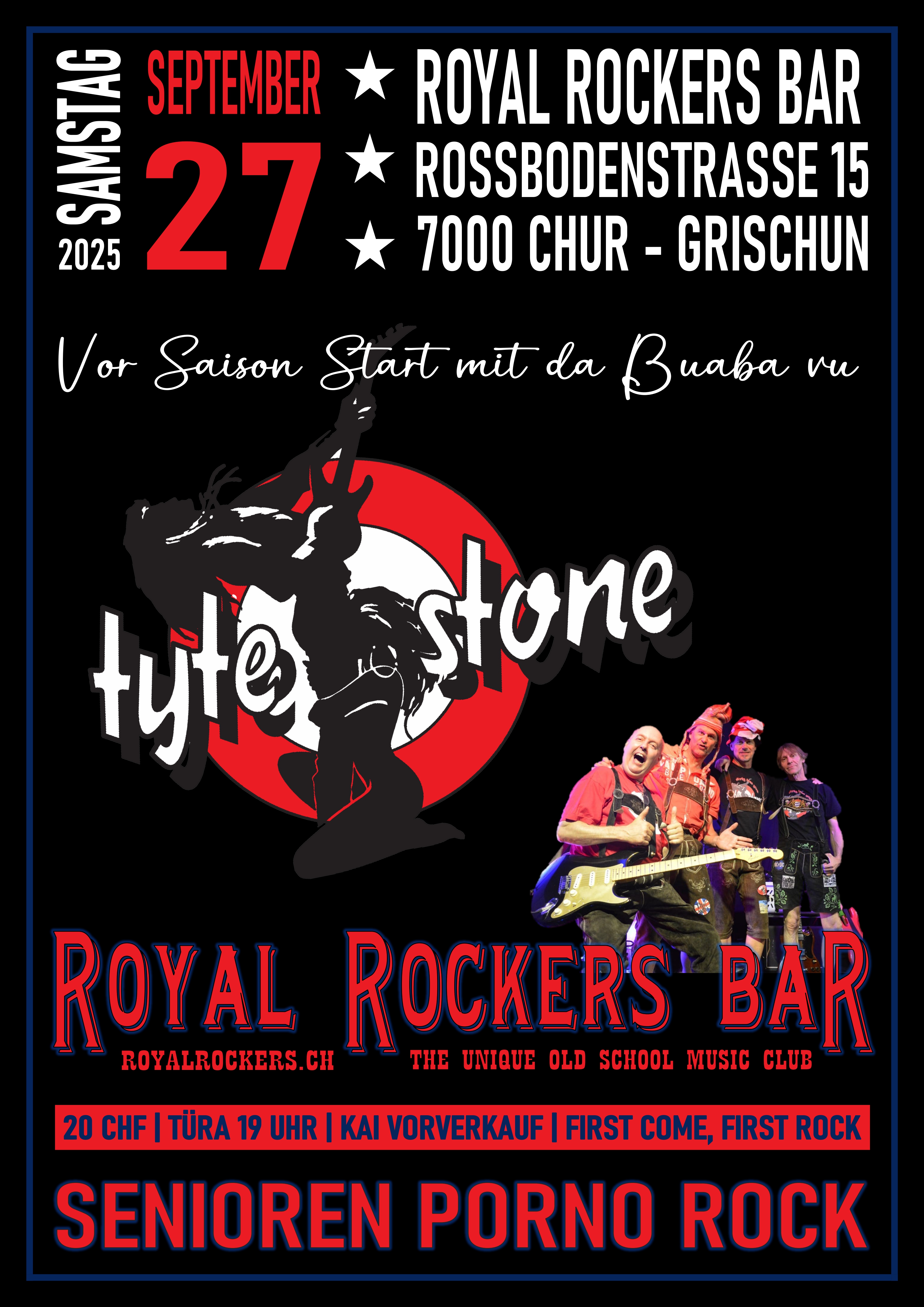 Tyte Stone - 27.09.2025 - Royal Rockers Bar Chur